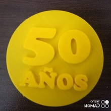 seal 50 years bakery 3d print model - Mito3D