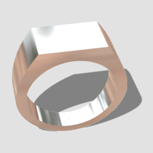 seal type ring size 17 jewelry 3d print model - Mito3D