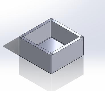 sigillatura scatola 80x80x45 impermeabile chiuso piazza petg 3d print model - Mito3D