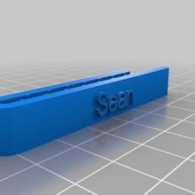sean tie clip fashion customized accessories 3d print model - Mito3D