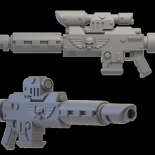searing blast lasergun 40k gun tabletop warhammer toy 3d print model - Mito3D