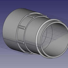 sears artigiano shopvac estremità del tubo strumento accoppiatore parti 3d print model - Mito3D