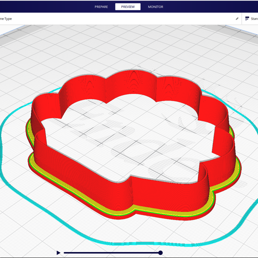 Muschel Plätzchen Cutter Werkzeug Auster Meer Schale Concha würzig 3D print model - Mito3D