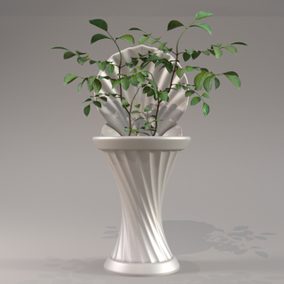seashell home decor 2 designs vase pot planter garden flower decoration art modern deco sculpture 3d print model - Mito3D
