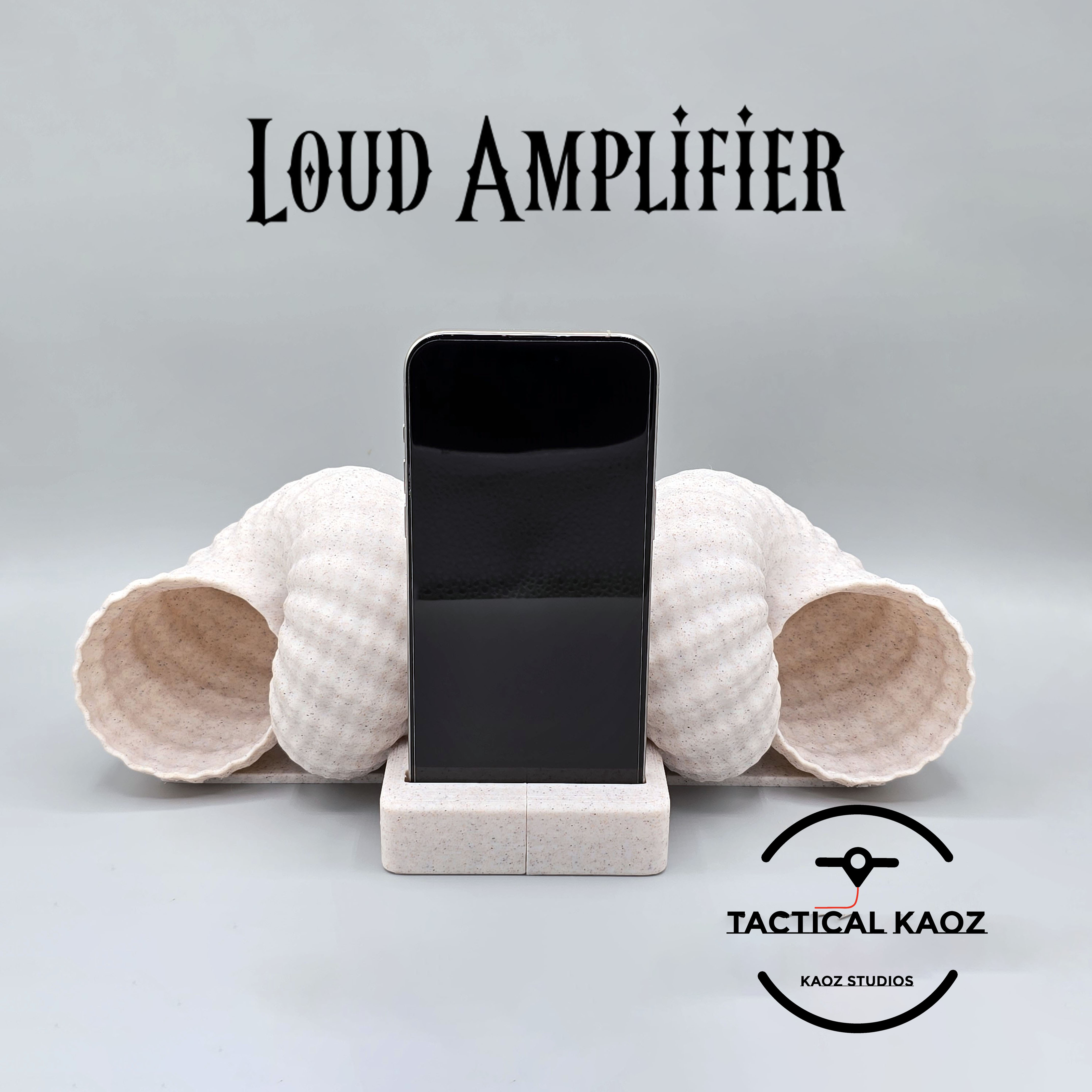 seashell horn amplifier - loud iphon iphone 15 speaker sea shell amp phone samsung galaxy note dock 3D print model - Mito3D