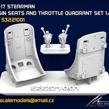 Sitz drosseln Quadrant Karte Fall Mantel pt 17 Stearman sparen icm 3d Modell Kunst Flugzeug Rad 3d print model - Mito3D