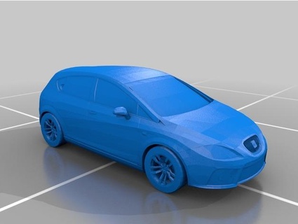 seat leon cupra Game cars tunning detail only 3d print model - Mito3D