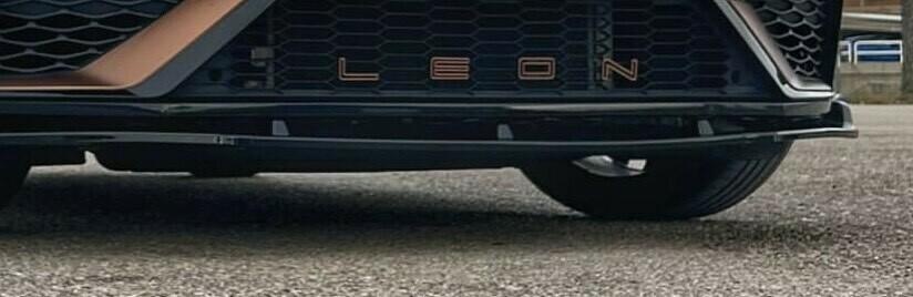 Sitz Leon Grill Briefe Wagen Tuning Emblem Vorderseite Logo Rückseite 3d print model - Mito3D