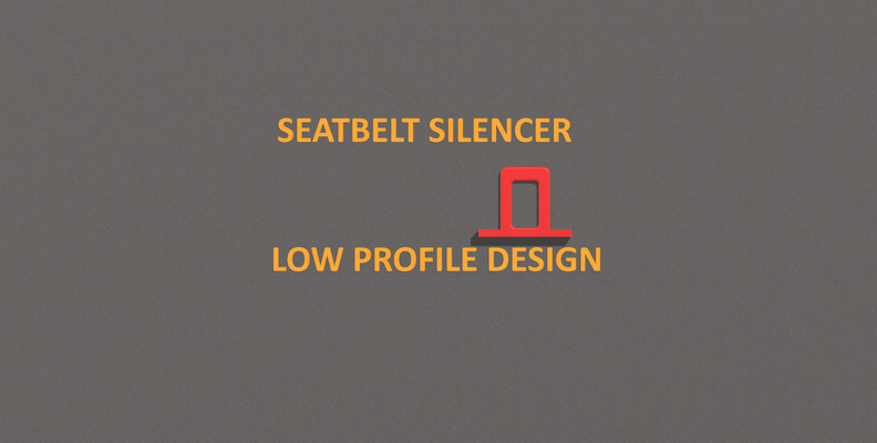 ceinture sécurité silencieux profil voiture véhicule accessoires lifehack ender3 3d print model - Mito3D