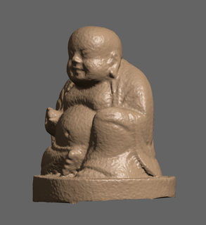 seated buddha 3d print model - Mito3D