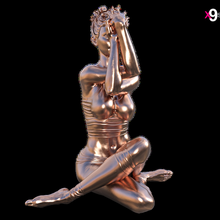 sentado Águia garudasana esculpir ioga pose decoração casa arte presente x9s x9st0y mulher senhora menina miniatura estatueta instalação dança Academia fêmea 3d print model - Mito3D