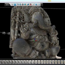 sentado ganesha a arte asiática museu de elefante scan verifica réplicas 3d print model - Mito3D
