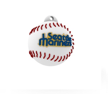 seattle mariners keychain container lid mlb 3d print model - Mito3D