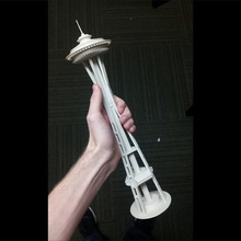 seattle space needle arquitetura prédio edifícios multi-part seetheworld washington estruturas de 3d print model - Mito3D