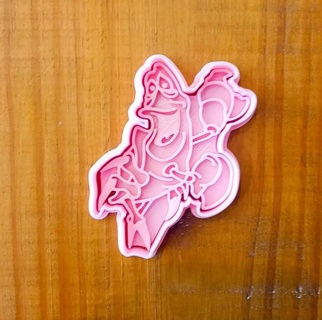 sebastian little mermaid cookie cutter cutting 3d print model - Mito3D