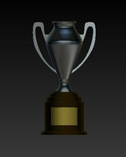 división taza Chile torneo fútbol chileno trofeo 3d print model - Mito3D