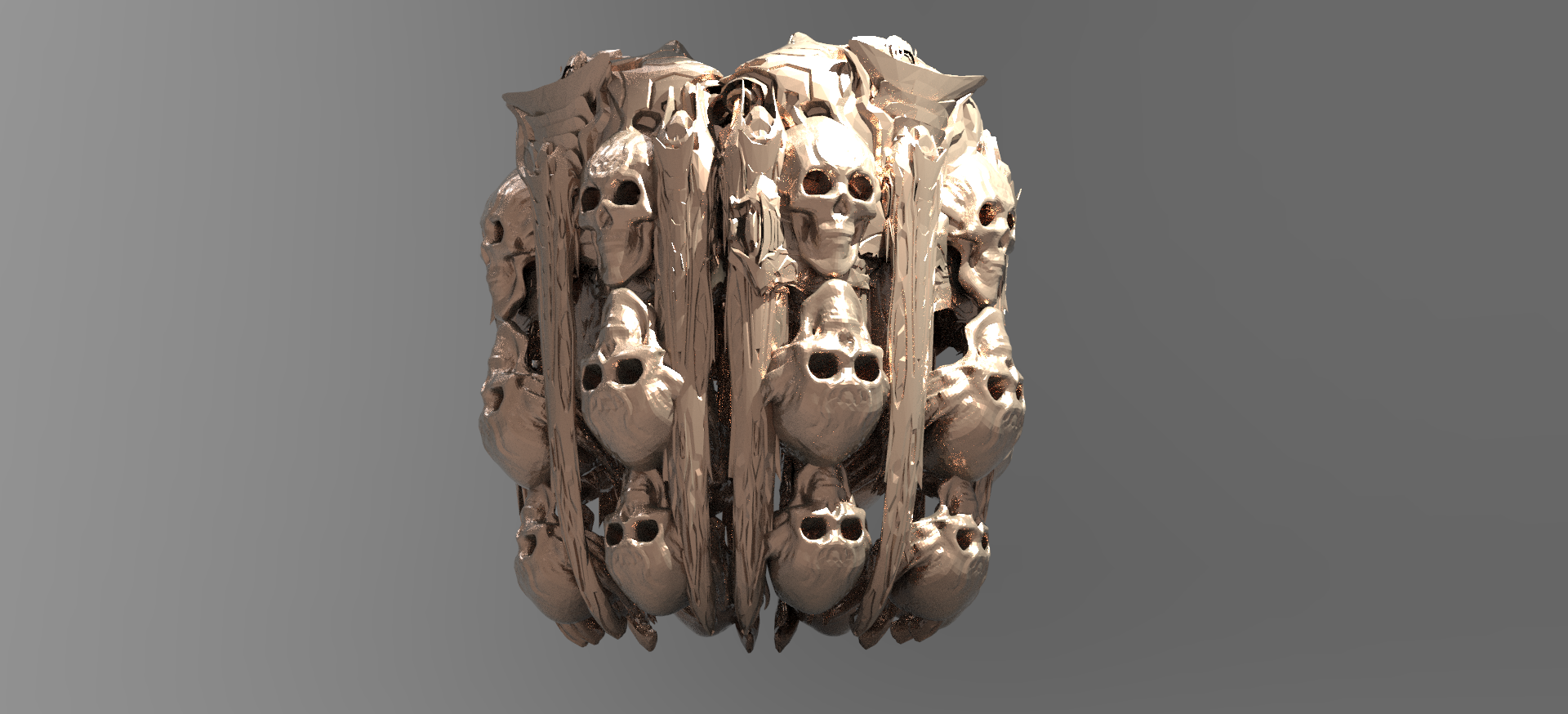 gizli kült sütun mağara 3D print model - Mito3D