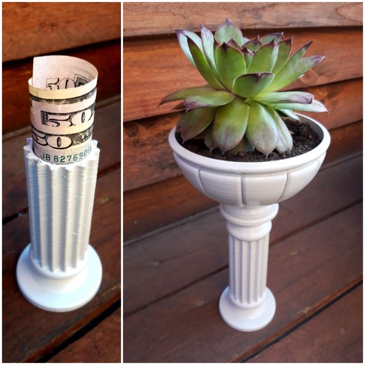 sır saklama kabı sanat kase donica güvenli ilginç pillar bitki pot ekici dur bahçe hediye dekor kumbara kutusu sütun doniczka FK sse saksı Dor para 3D print model - Mito3D