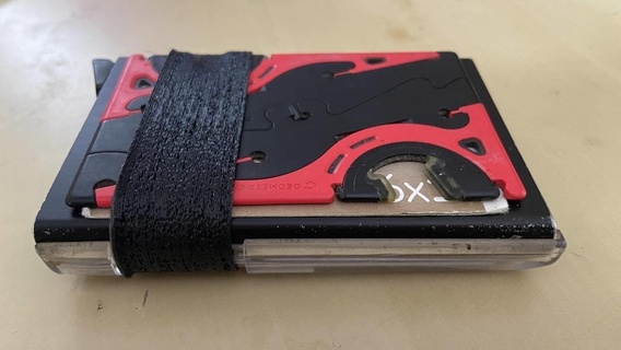 secrid slim wallet moneyband strap 3d print model - Mito3D