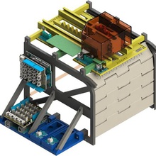 corte garaje puerta didáctico modelo stl archivos didácticas educación tecnología 3d print model - Mito3D