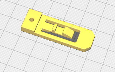 segurança chave bloco derivar remo fechadura barbatana deriva pddle 3d print model - Mito3D