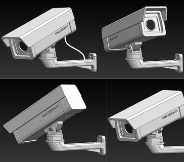 sicurezza Camera copione pieno indicazioni webcam telecamera mobile 3d print model - Mito3D