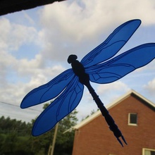 see through dragonfly art windowdecoration insect animal decoration decor 3d print model - Mito3D