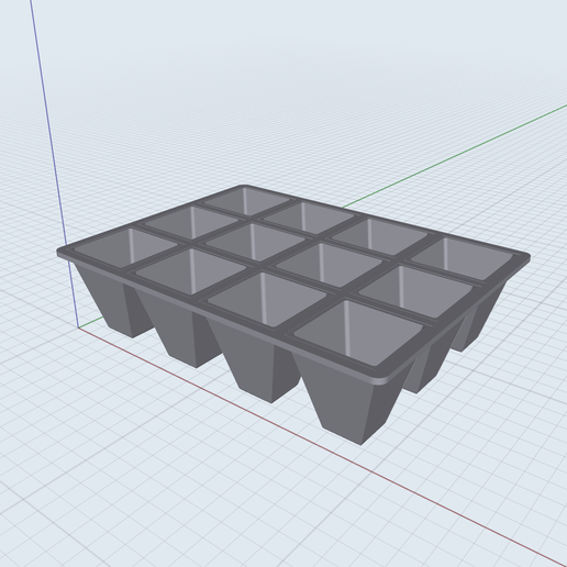 Saatbeet Innen Kindergarten Pflanzen Anbau Blumen Landwirtschaft 3D print model - Mito3D