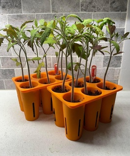 planta semillero entrantes hogar casa plantador maceta crecer jardín inicio 3d print model - Mito3D