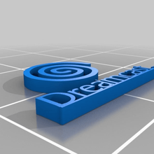 sega dreamcast logo art dreamcast gaming logo sega models 3d print model - Mito3D