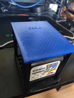 sega game gear cartridge holder top video games consoles gaming 3d print model - Mito3D