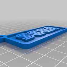 Sega Log Schlüsselbund Schlüsselanhänger 3d print model - Mito3D