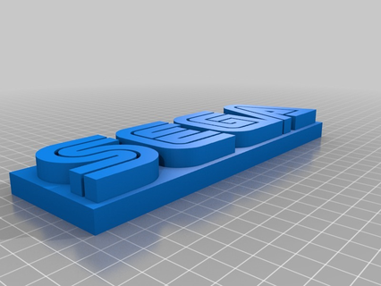 sega logo company logo sega tinkercad videogame  3d print model - Mito3D