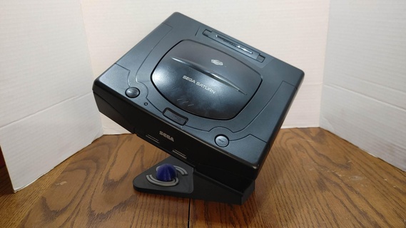 sega saturn dunk stand console system display angle 3d print model - Mito3D