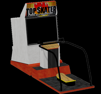 sega superiore pattinatore arcade macchina retrò macchine Giochi 3d print model - Mito3D
