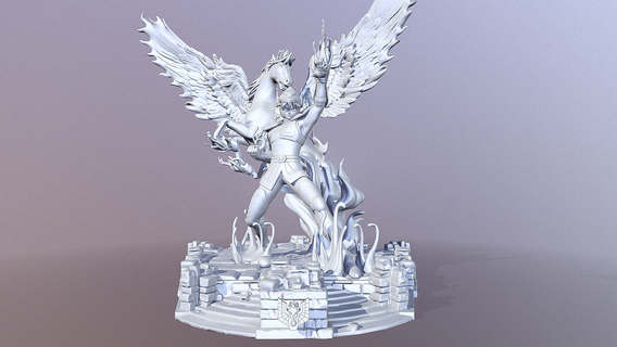 seiya Rüstung Pegasus Heilige saintseiya Ritter Saga milo Bandai Caballeros 3d print model - Mito3D
