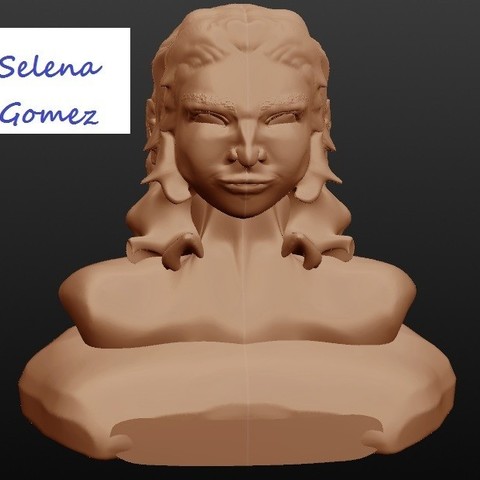 selena gomez singer art song christmas chest portrait new unique anniversary surprise ape bust single birthday cantante cancin navidad retrato nuevo solo cumpleaos sorpresa 3D print model - Mito3D