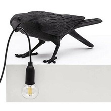 seletti uccello lampada lampara pájaro Corvo luminario cuervo corvo 3d print model - Mito3D