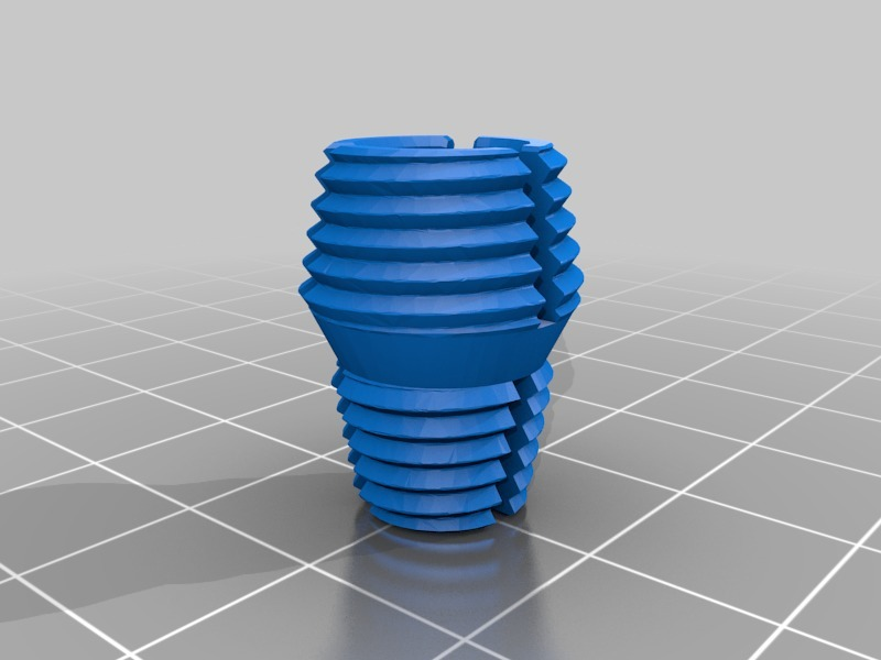 self centering tapered thread axis couplage v2 filet édition coupleur 3d imprimante pièces 3D print model - Mito3D