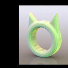 auto-defesa anel kakute tipo jóias a defesa 3d print model - Mito3D