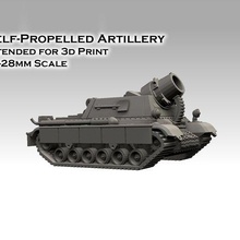 self-propelled artillery game warhammer 40k bolt action tank armor tiger sturmtiger forge panzer ww2 mortar howitzer 3d print model - Mito3D