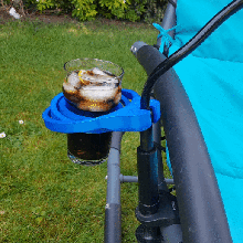self-righting gimballed drinks holder - 2020 pint glass version gadget 3d print model - Mito3D