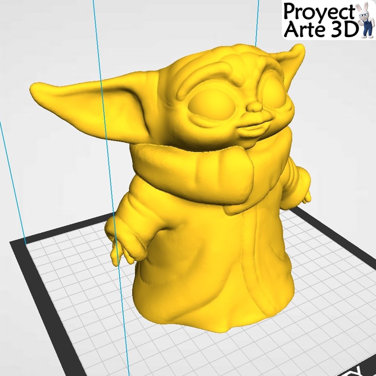 self watering pot bébé yoda Groot planteur 3D print model - Mito3D