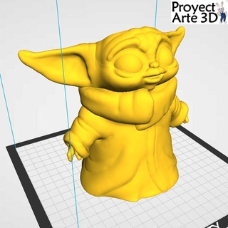 self watering pot bébé yoda Groot planteur 3d print model - Mito3D