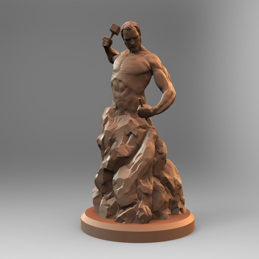 auto de esculpir o homem a arte luifer rodin escultura figurine estátua pensador corpo louvre romano clássico zeuz esculturas jannie deco 3D print model - Mito3D