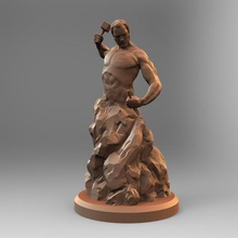 auto escultura de hombre art luifer rodin la estatuilla estatua pensador cuerpo louvre romano clásico zeuz las esculturas jannie el deco 3d print model - Mito3D