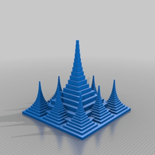 self similar architecture buildings structures 3d print model - Mito3D