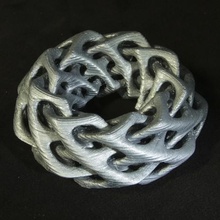 self-intersecting torus art band ring loop doughnut interlocking interlaced math 3d print model - Mito3D