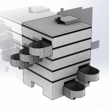 self-Sortierung piggy bank gadget Geld Arten aus automatische Euro Eindruck 3d Projekt modern Spielzeug 3d print model - Mito3D