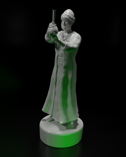 seldjoukide savant échecs turc figurine dinde l'histoire Islam évêque 3d print model - Mito3D